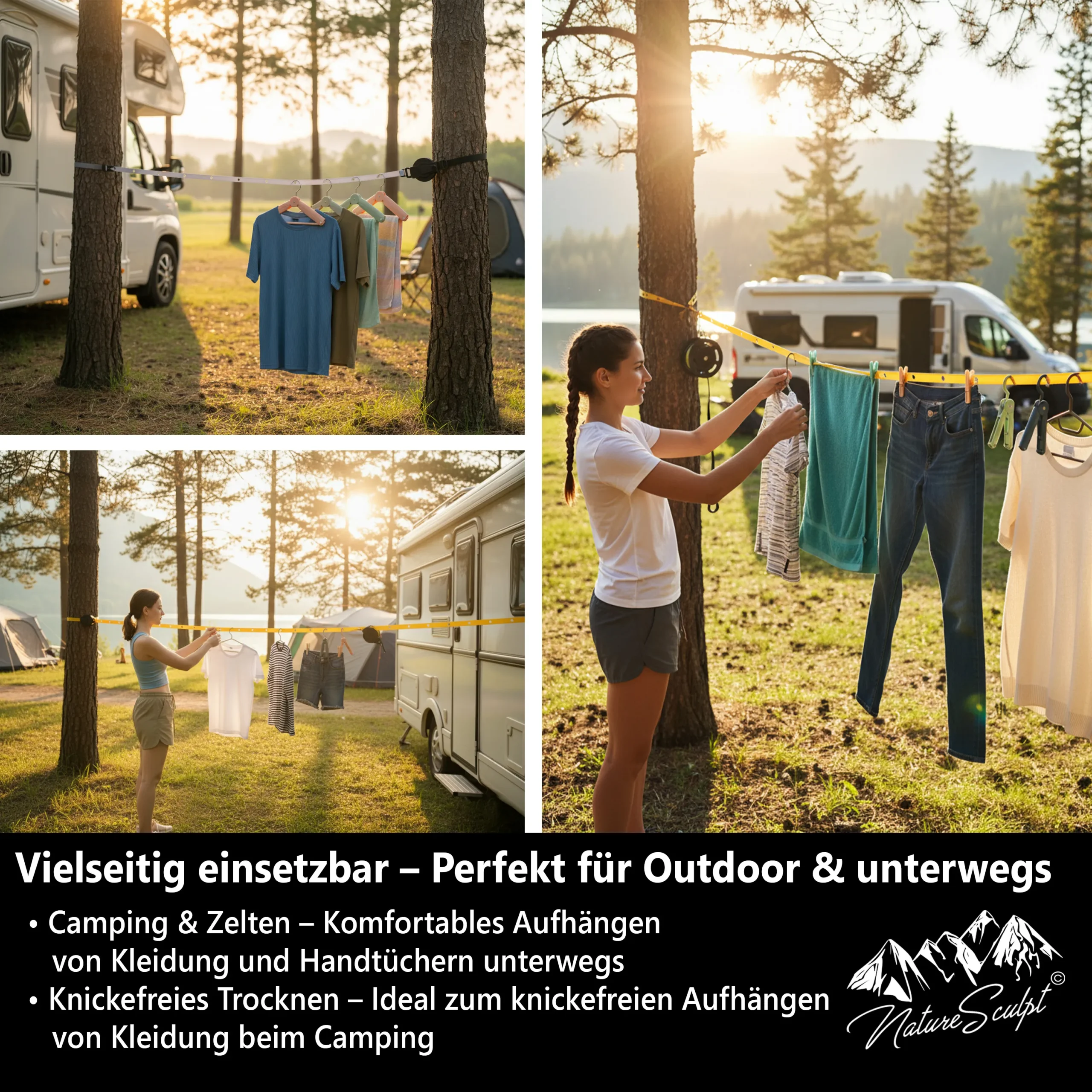 Camping Wäscheleine CampLinePro 1.0 – Bild 7